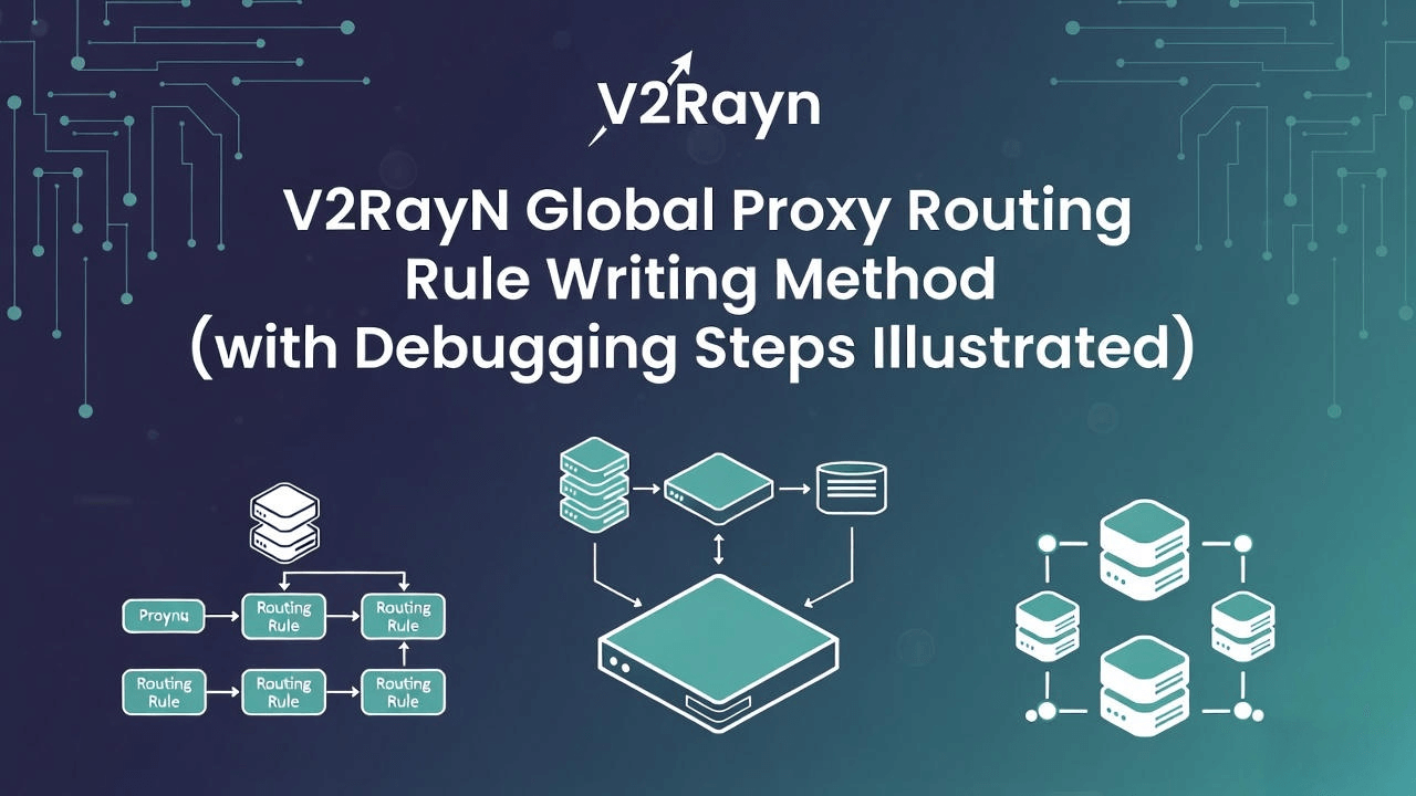 V2RayN分流规则, V2RayN全局代理, 分流规则编写教程, V2RayN调试步骤, V2RayN规则语法, V2RayN代理失效排查, V2RayN与Clash对比, 域名分流写法, IP分流写法, 进程匹配规则